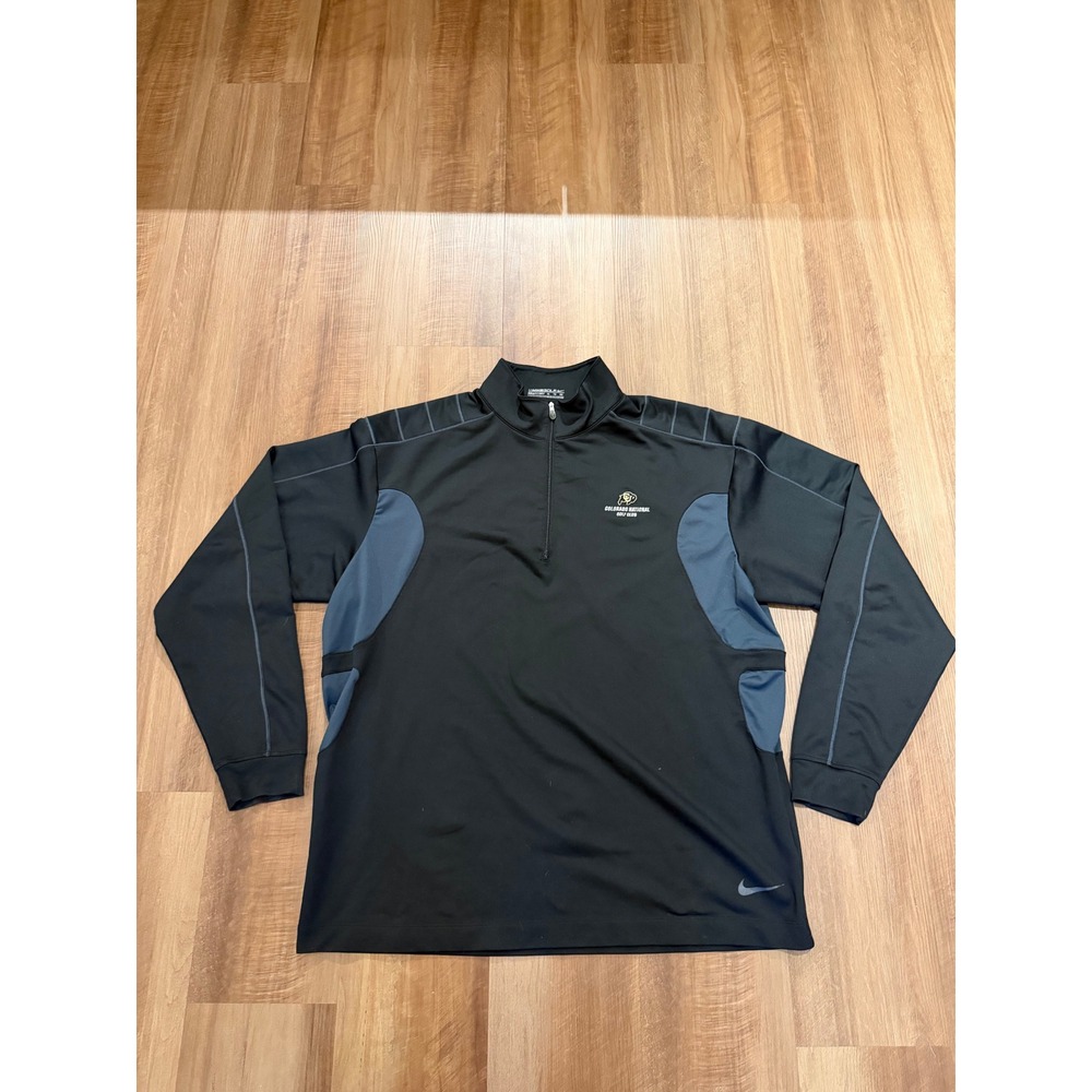 Nike Golf Pullover Mens XL Black Colorado National Golf Club 1/4 Zip 319682-010